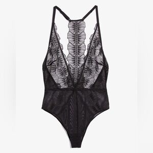 ETAM embroidered tulle bodysuit size M